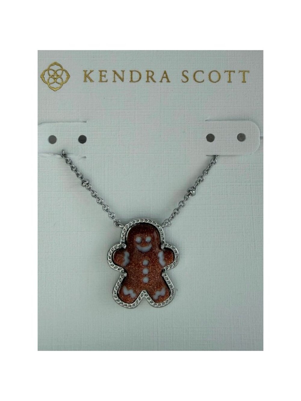 Kendra Scott Gingerbread Silver  Pendant Necklace - Picture 2 of 3